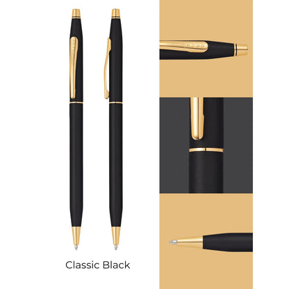 Cross Classic Century® Cross Classic Black with 23KT Gold-Plated Appointments Ballpoint Pen