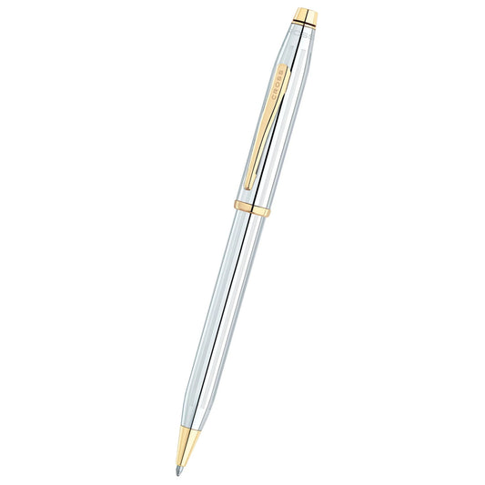 Cross Century® II Medalist® Polished Chrome with 23KT Gold-Plated Appointments Ballpoint Pen