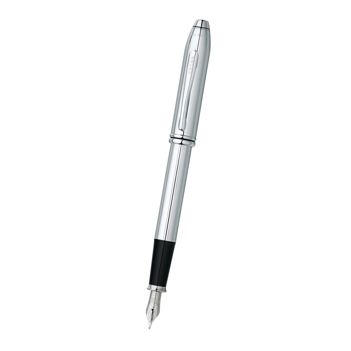 Cross Townsend® Lustrous Chrome with Polished Chrome Appointments and Stainless Steel Fine Nib Fountain Pen
