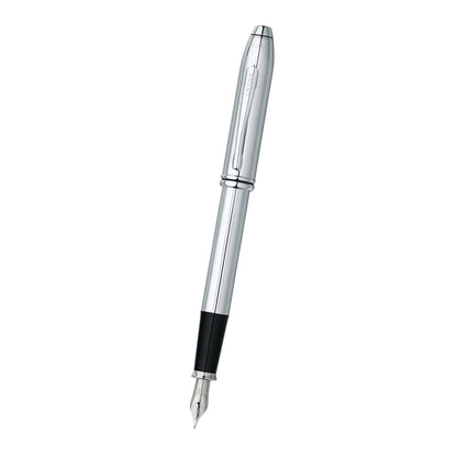 Cross Townsend® Lustrous Chrome with Polished Chrome Appointments and Stainless Steel Fine Nib Fountain Pen
