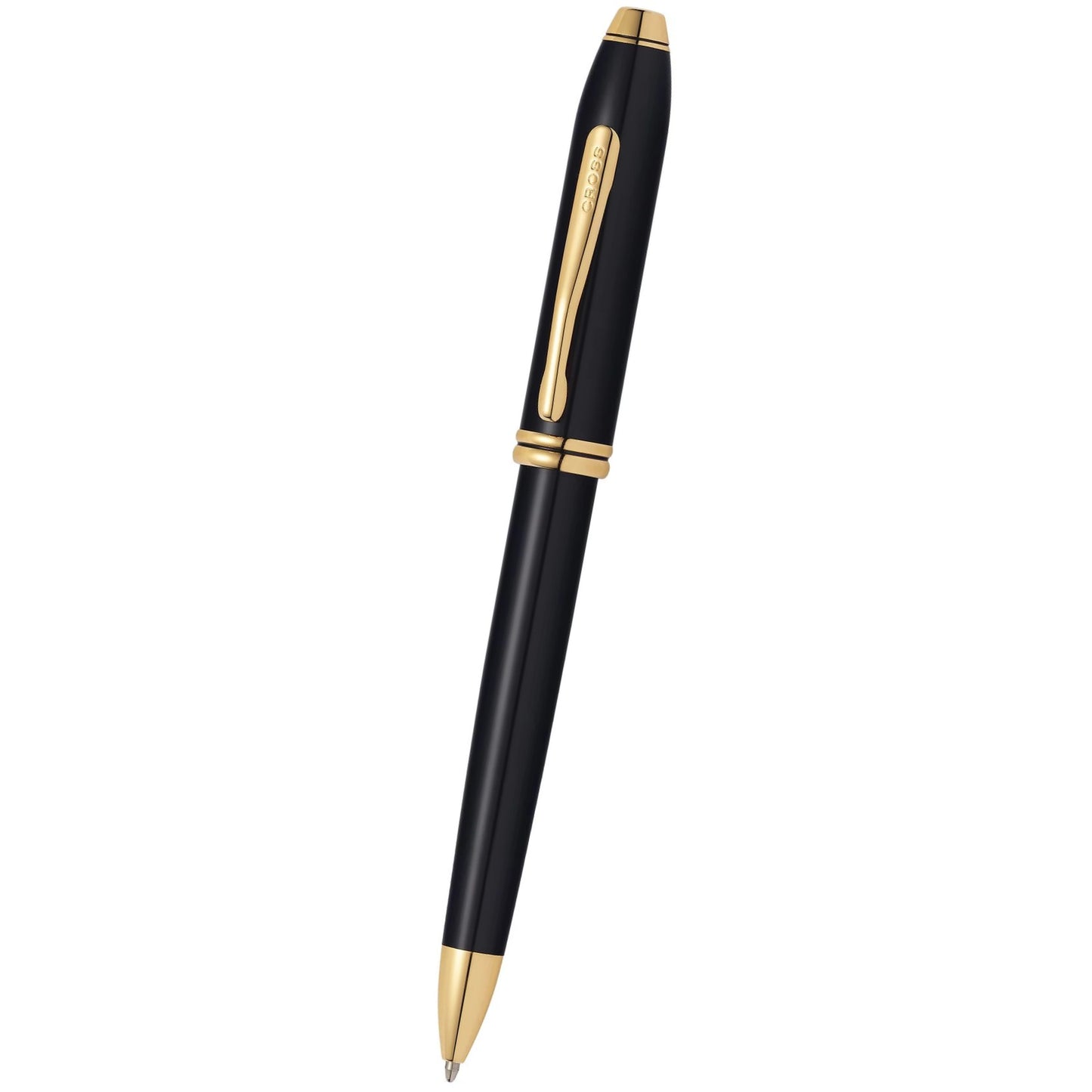 Cross Townsend® Black Lacquer with 23KT Gold-Plated Appointments Ballpoint Pen