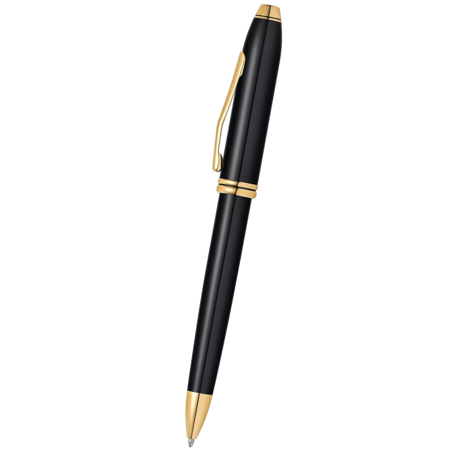 Cross Townsend® Black Lacquer with 23KT Gold-Plated Appointments Ballpoint Pen