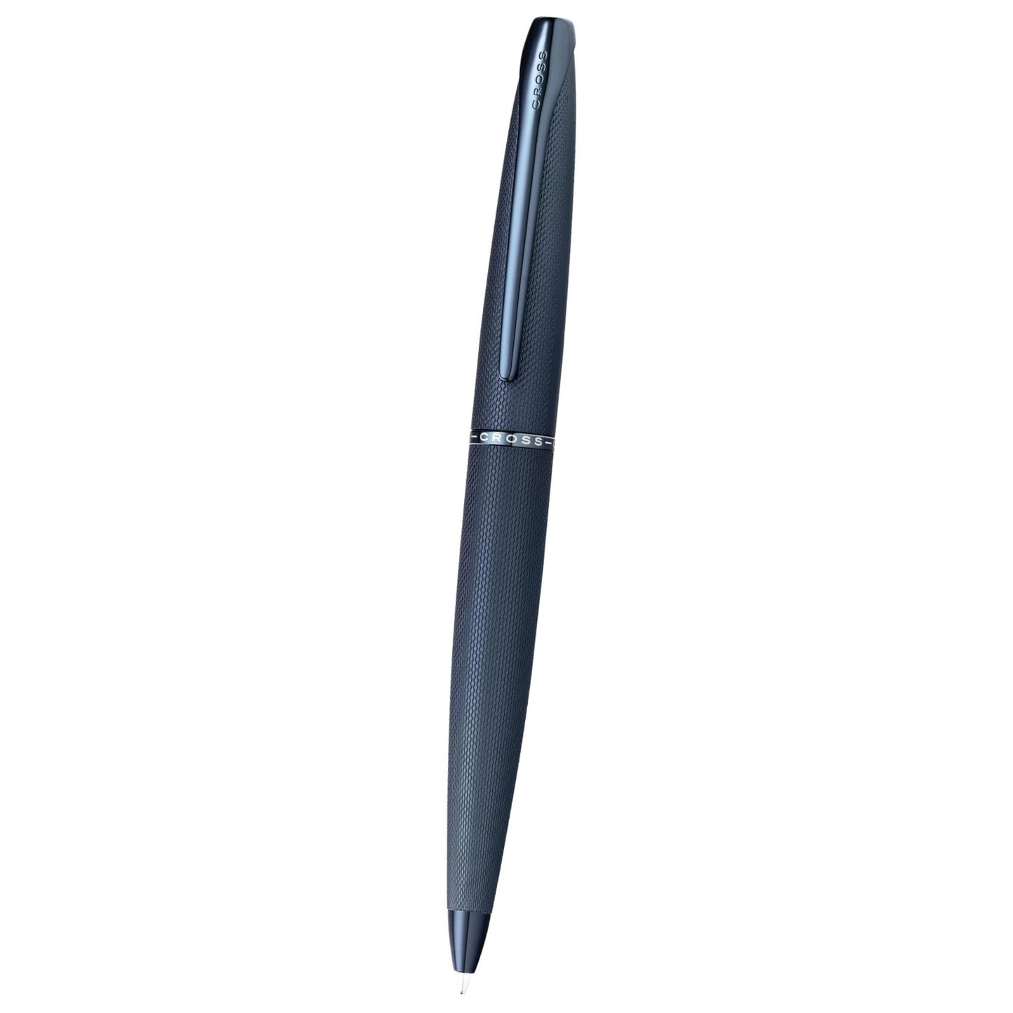 Cross ATX® Dark Blue PVD Etched Diamond Pattern with Polished Dark Blue PVD Appointments Ballpoint Pen