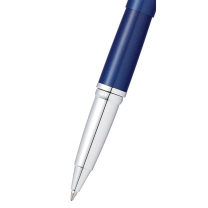 Cross ATX® Translucent Blue Lacquer with Polished Chrome Appointments Selectip Rollerball Pen