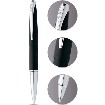 Cross ATX® Basalt Black with Polished Chrome Appointments Selectip Rollerball Pen
