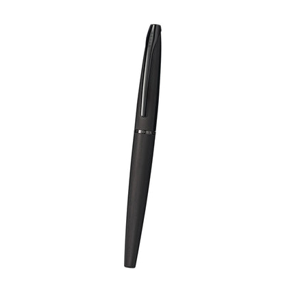 Cross ATX® Brushed Black with Machine-Turned, Diamond-Pattern Engraving with Polished Black PVD Appointments Selectip Rollerball Pen