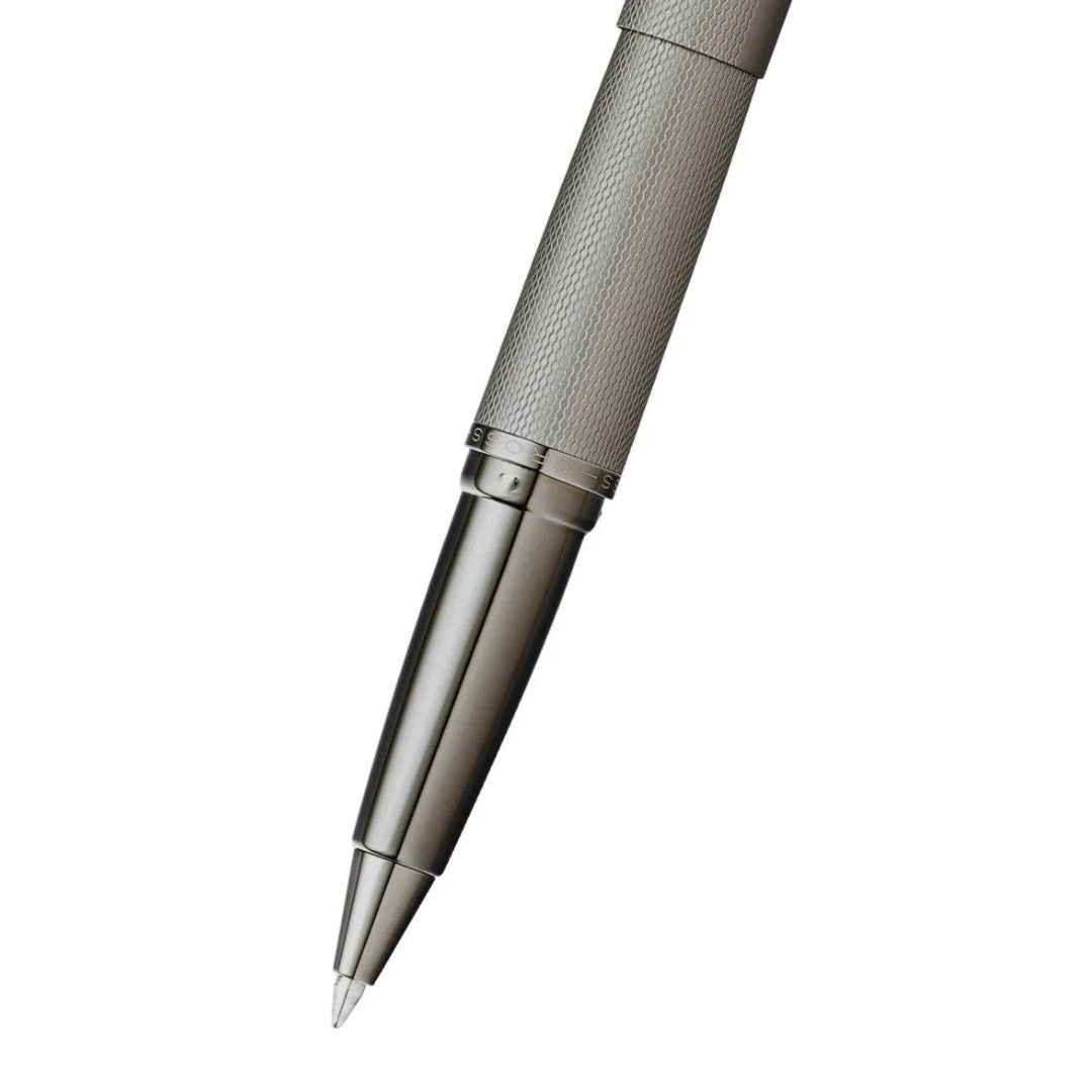 Cross ATX® Titanium Gray PVD Etched Diamond Pattern with Polished Titanium Gray PVD Appointments Selectip Rollerball Pen