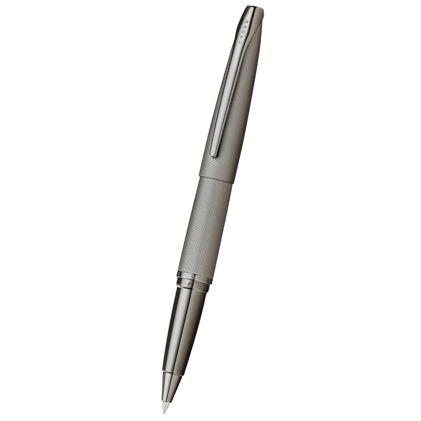 Cross ATX® Titanium Gray PVD Etched Diamond Pattern with Polished Titanium Gray PVD Appointments Selectip Rollerball Pen