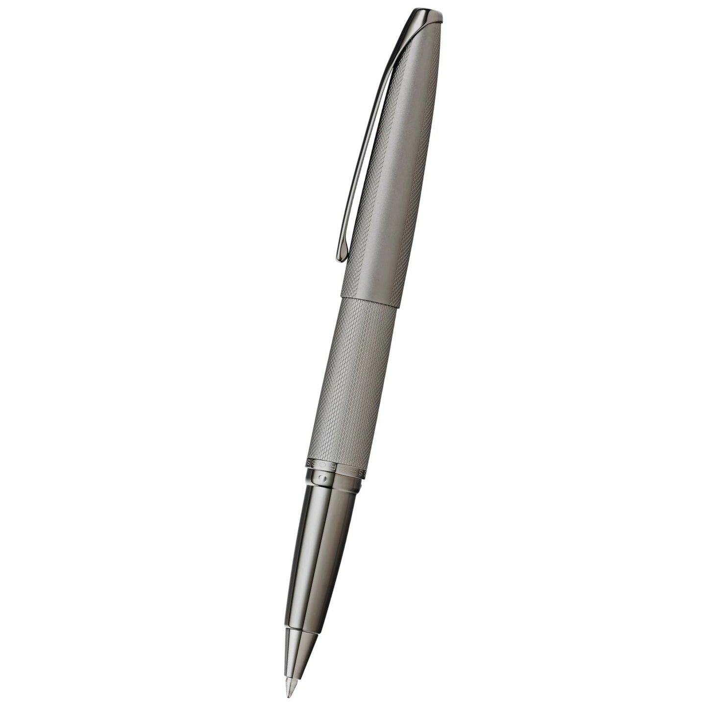 Cross ATX® Titanium Gray PVD Etched Diamond Pattern with Polished Titanium Gray PVD Appointments Selectip Rollerball Pen