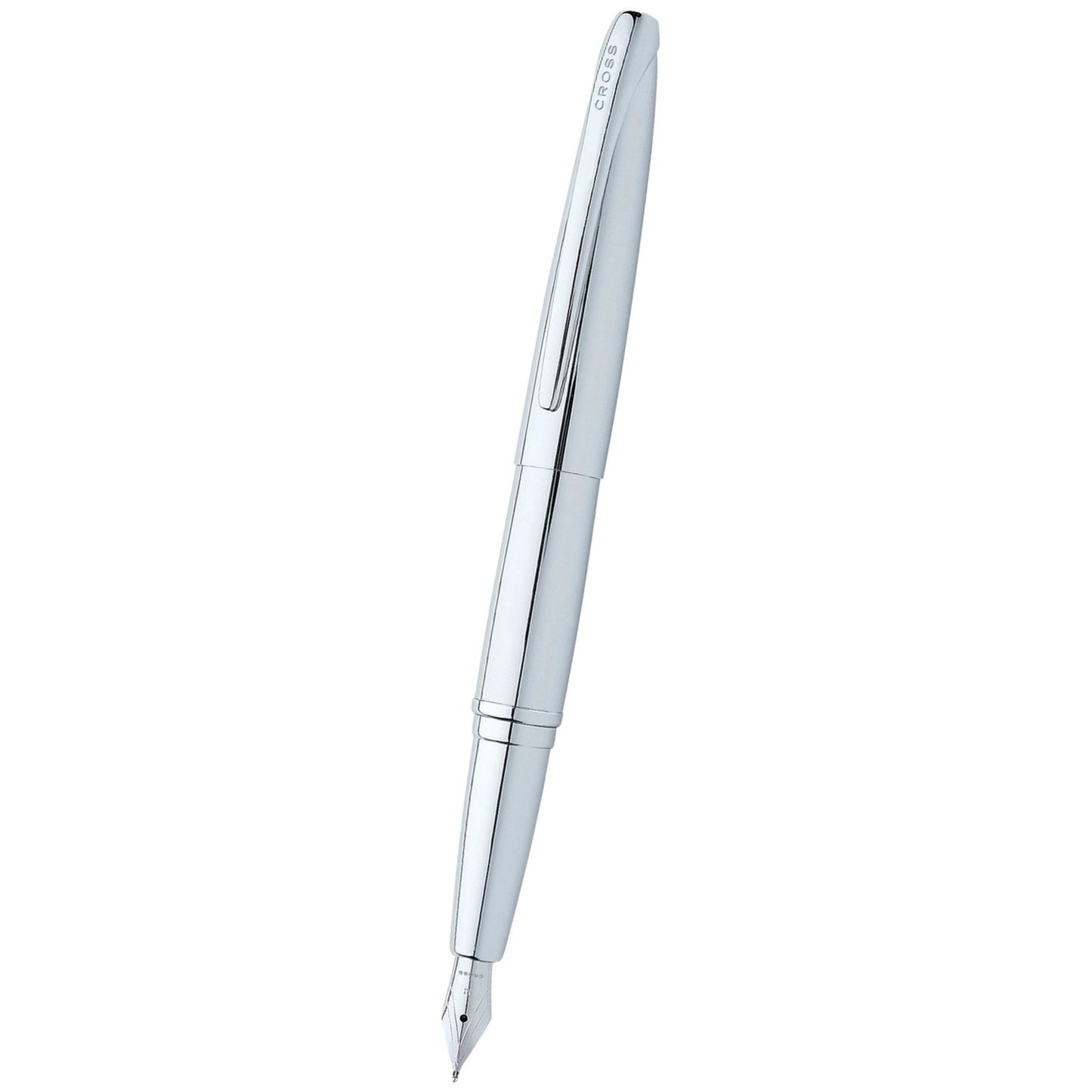 Cross ATX® Pure Chrome with Polished Chrome Appointments and Stainless Steel Medium Nib Fountain Pen