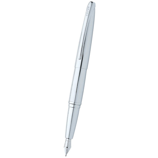 Cross ATX® Pure Chrome with Polished Chrome Appointments and Stainless Steel Medium Nib Fountain Pen