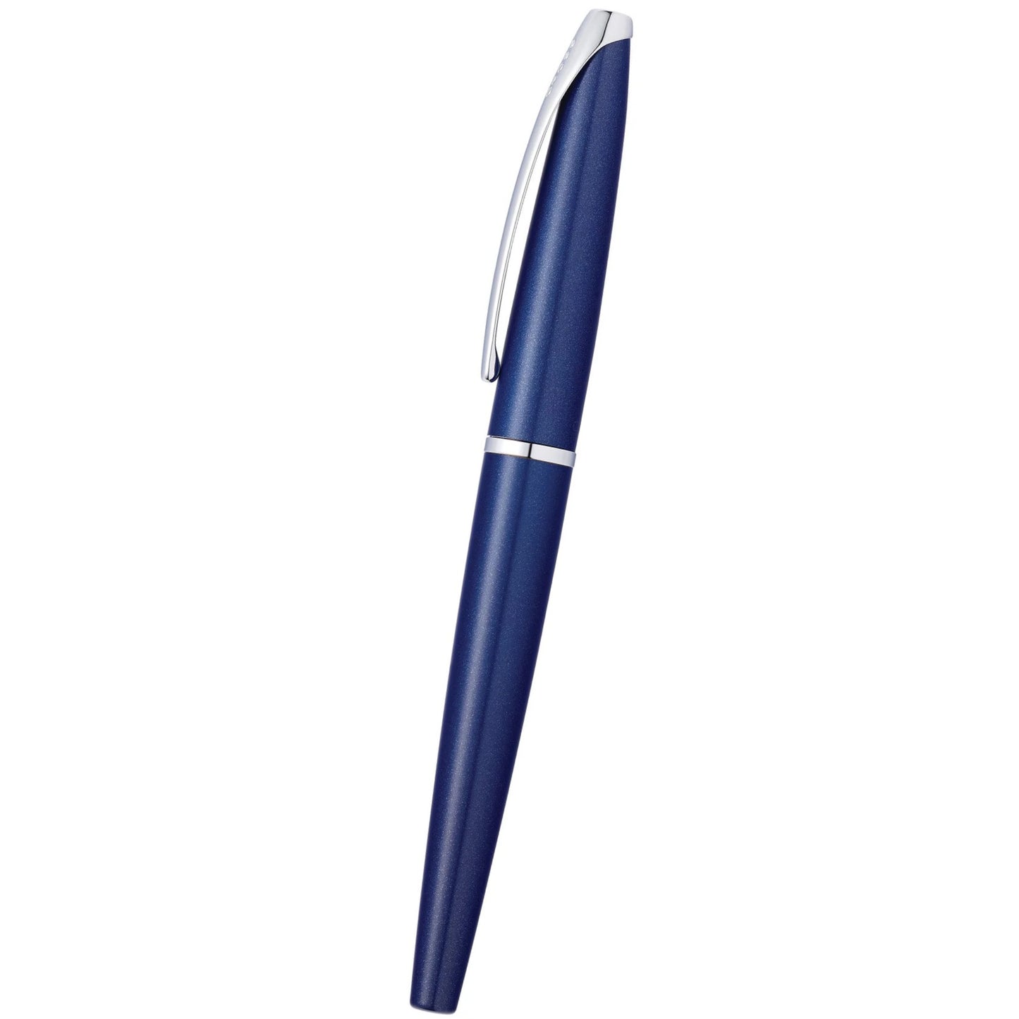 Cross ATX® Translucent Blue Lacquer with Polished Chrome Appointments and Stainless Steel Medium Nib Fountain Pen