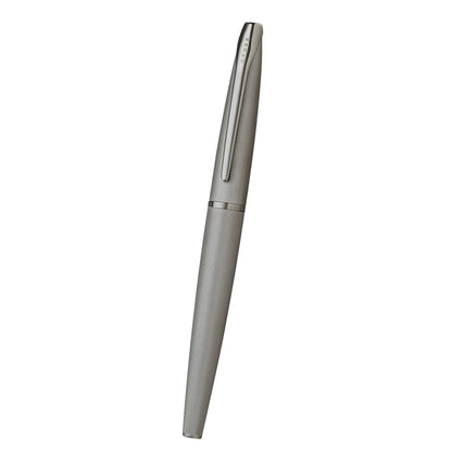 Cross ATX® Titanium Gray PVD Etched Diamond Pattern with Polished Titanium Gray PVD Appointments and Stainless Steel Fine Nib Fountain Pen