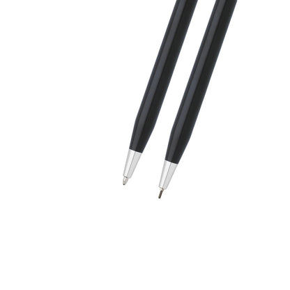 Cross Classic Century® Black Lacquer with Polished Chrome Appointments Ballpoint Pen and 0.7mm Pencil Set
