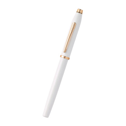 Cross Century® II Pearlescent White Lacquer with Polished Rose Gold PVD Appointments Rollerball Pen
