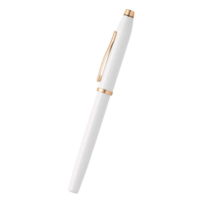 Cross Century® II Pearlescent White Lacquer with Polished Rose Gold PVD Appointments Rollerball Pen