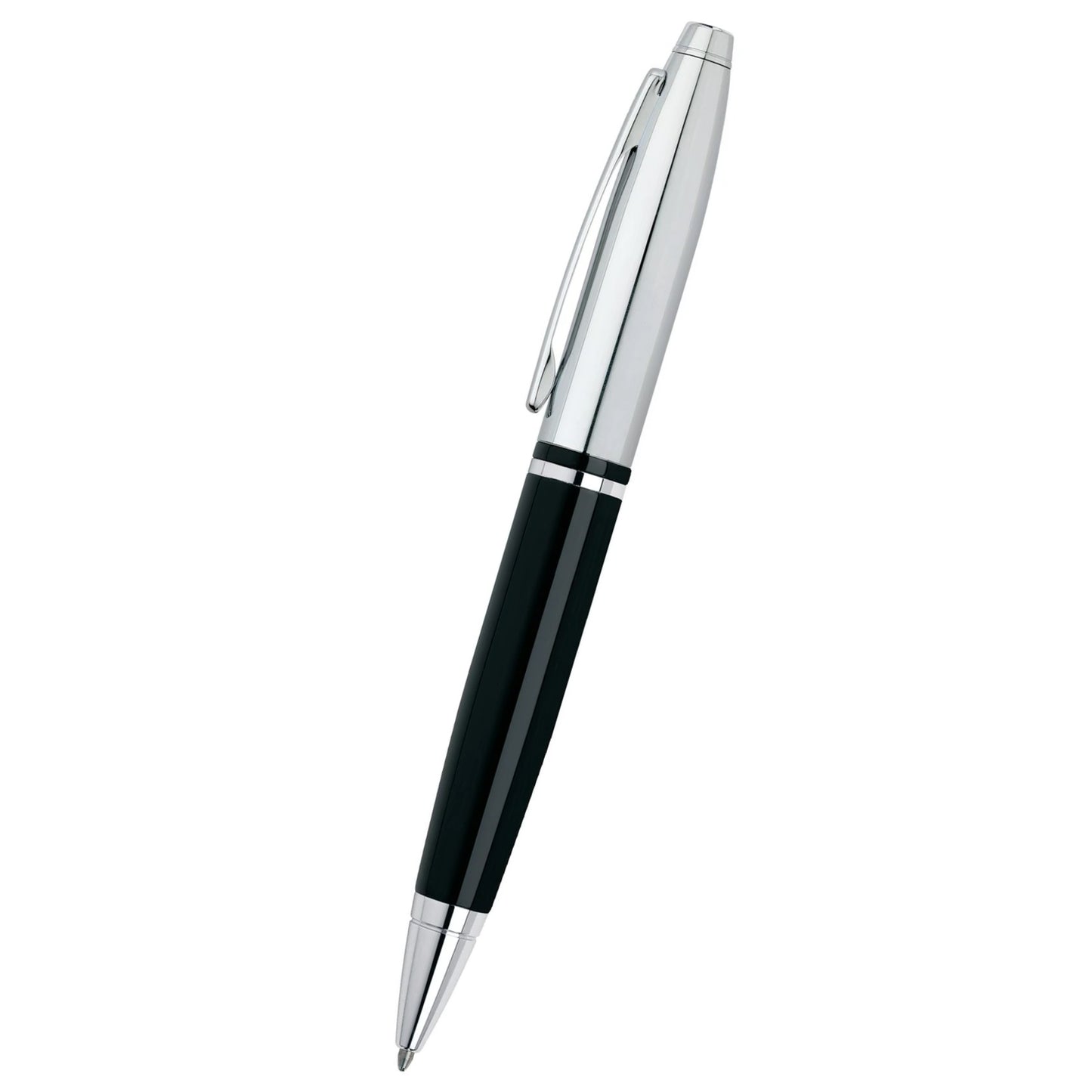 Cross Calais™ Chrome/Black Lacquer with Polished Chrome Appointments Ballpoint Pen
