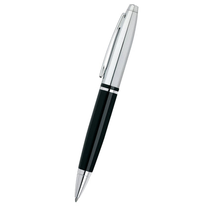 Cross Calais™ Chrome/Black Lacquer with Polished Chrome Appointments Ballpoint Pen