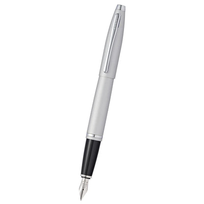 Cross Calais™ Satin Chrome with Polished Chrome Appointments and Medium Stainless Steel Nib Fountain Pen