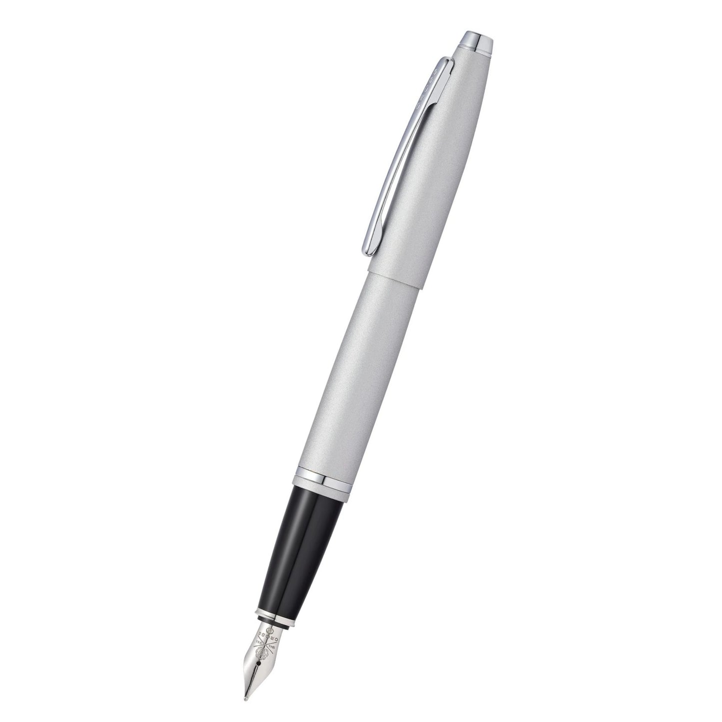 Cross Calais™ Satin Chrome with Polished Chrome Appointments and Medium Stainless Steel Nib Fountain Pen