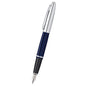 Cross Calais™ Chrome/Blue Lacquer with Polished Chrome Appointments and Medium Stainless Steel Nib Fountain Pen