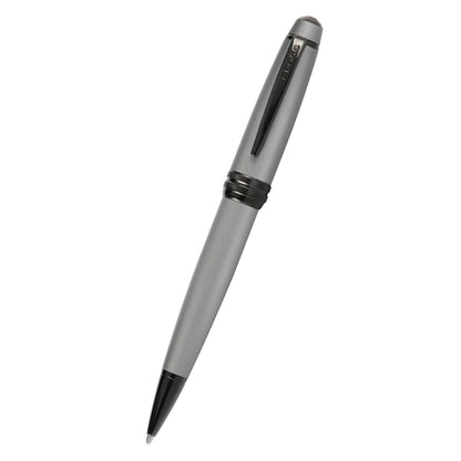 Cross Bailey™ Matte Gray Lacquer with Polished Black PVD appointments Ballpoint Pen