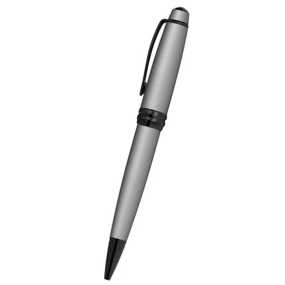 Cross Bailey™ Matte Gray Lacquer with Polished Black PVD appointments Ballpoint Pen