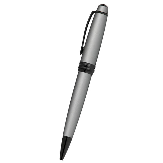 Cross Bailey™ Matte Gray Lacquer with Polished Black PVD appointments Ballpoint Pen