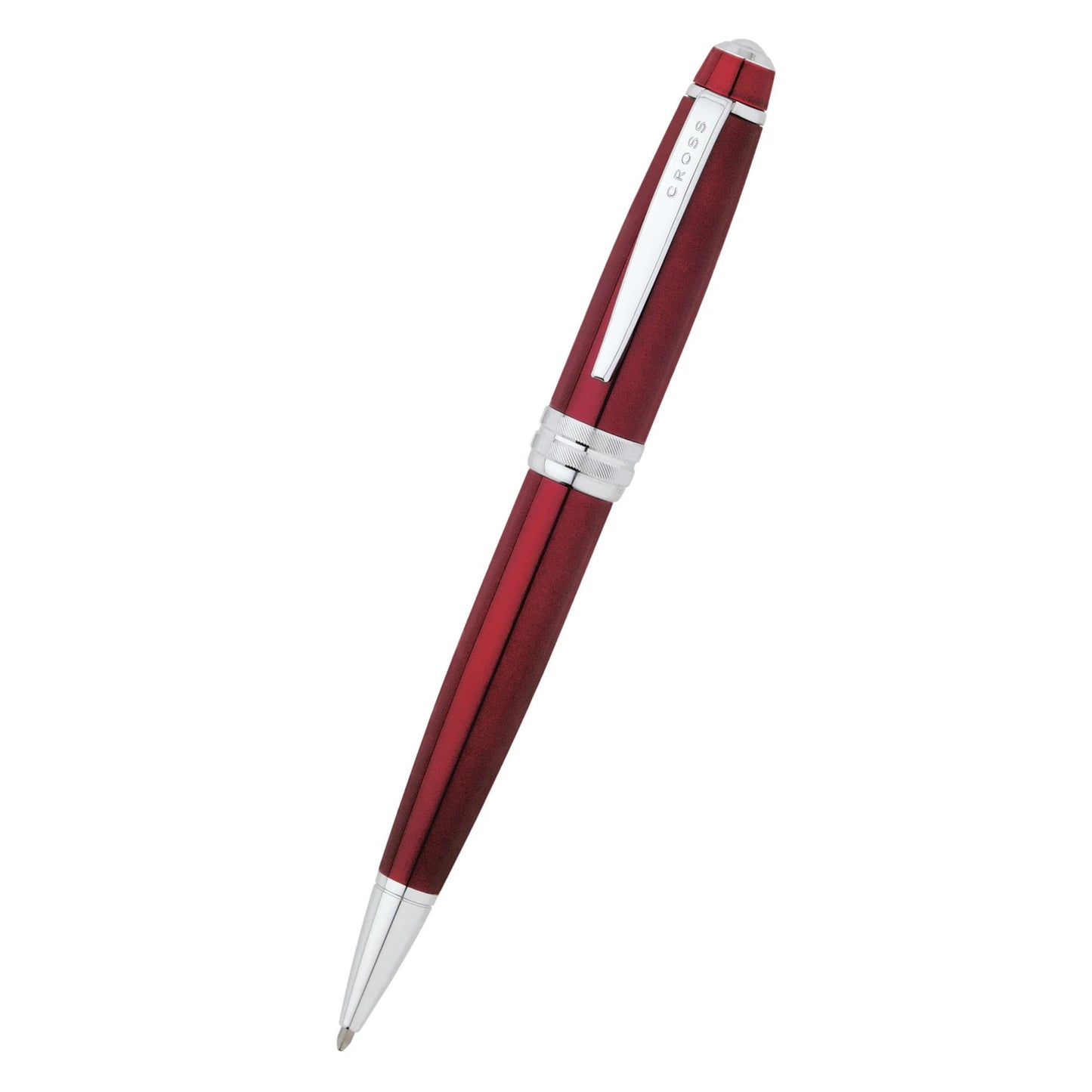 Cross Bailey™ Red Lacquer with Polished Chrome Appointments Ballpoint Pen