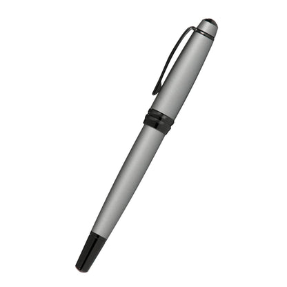 Cross Bailey™ Matte Gray Lacquer with Polished Black PVD appointments Rollerball Pen