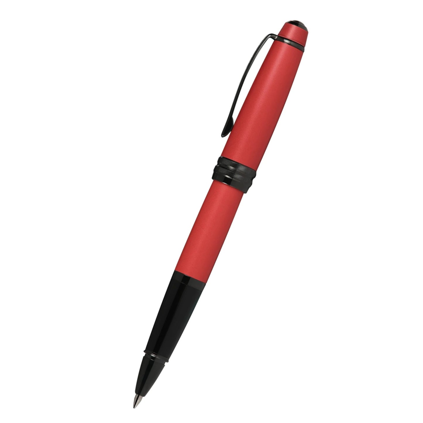 Cross Bailey™ Matte Red Lacquer with Polished Black PVD appointments Rollerball Pen
