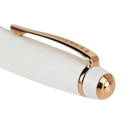 Cross Bailey™ Pearlescent White Lacquer Rollerball Pen with Rose Gold Appointments