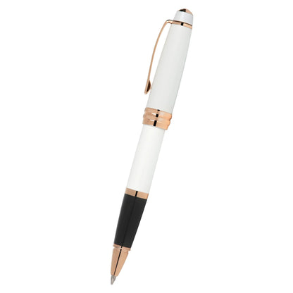 Cross Bailey™ Pearlescent White Lacquer Rollerball Pen with Rose Gold Appointments