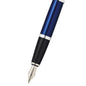 Cross Bailey™ Blue Lacquer with Polished Chrome Appointments and Medium Stainless Steel Nib Fountain Pen