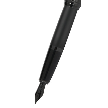 Cross Bailey™ Matte Black Lacquer with Polished Black PVD appointments and Polished Black PVD Coated Stainless Steel Fine Nib Fountain Pen