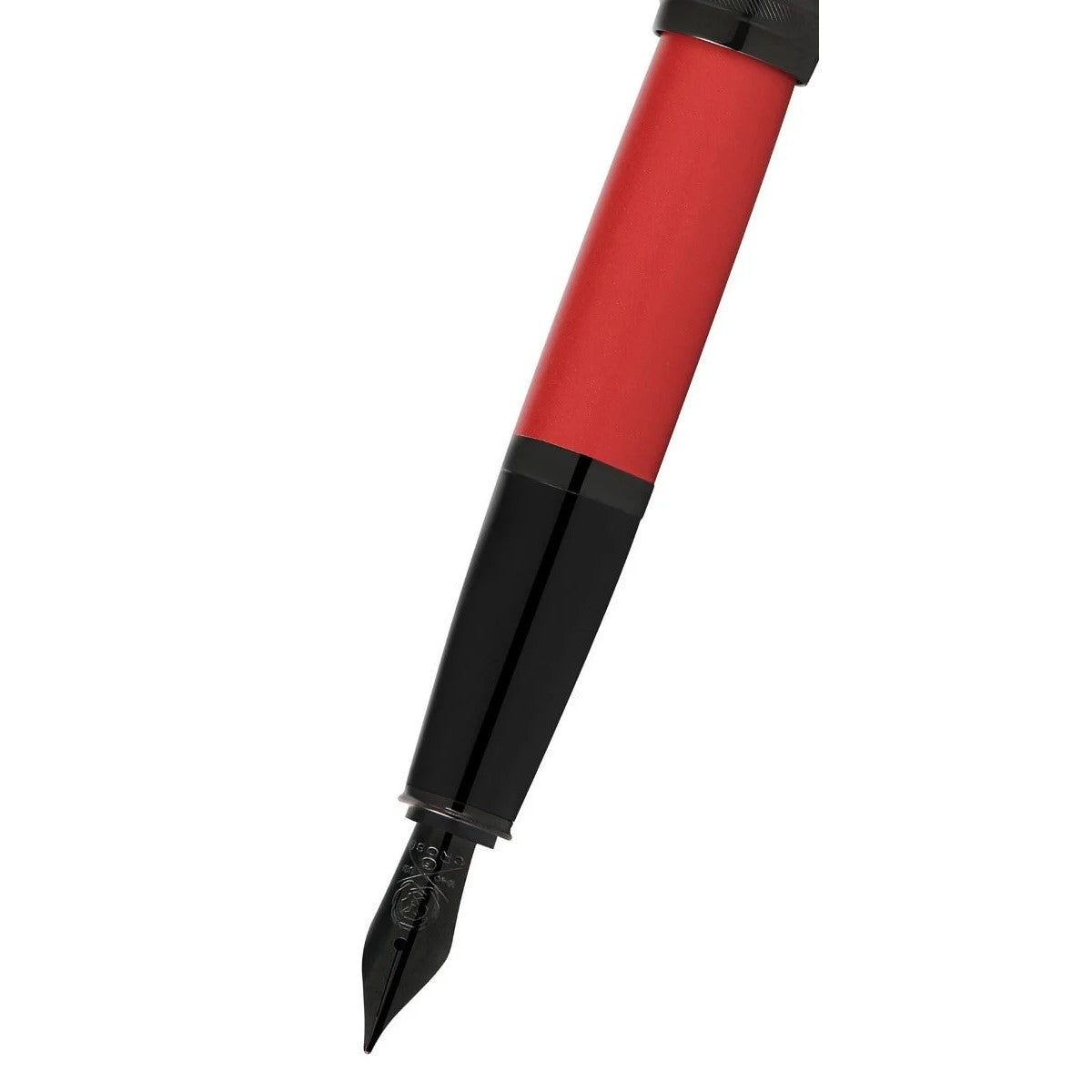 Cross Bailey™ Matte Red Lacquer with Polished Black PVD appointments and Polished Black PVD Coated Stainless Steel Fine Nib Fountain Pen
