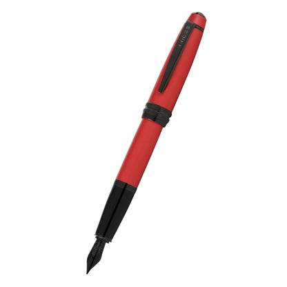 Cross Bailey™ Matte Red Lacquer with Polished Black PVD appointments and Polished Black PVD Coated Stainless Steel Fine Nib Fountain Pen
