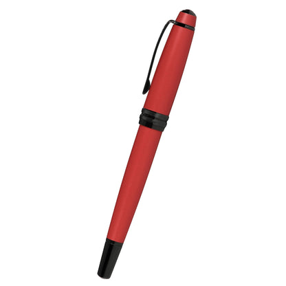 Cross Bailey™ Matte Red Lacquer with Polished Black PVD appointments and Polished Black PVD Coated Stainless Steel Fine Nib Fountain Pen