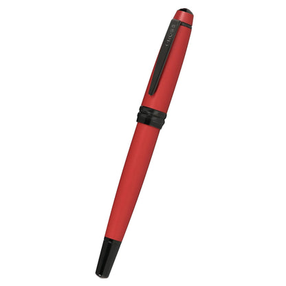 Cross Bailey™ Matte Red Lacquer with Polished Black PVD appointments and Polished Black PVD Coated Stainless Steel Fine Nib Fountain Pen