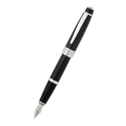 Cross Bailey™ Black Lacquer with Polished Chrome Appointments and Medium Stainless Steel Nib Fountain Pen