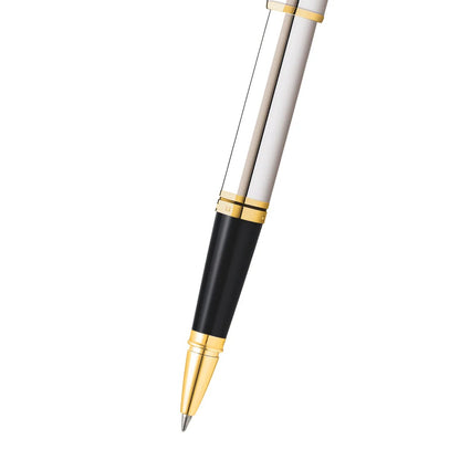 Coventry Polished Chrome with Gold Tone Appointments Rollerball Pen