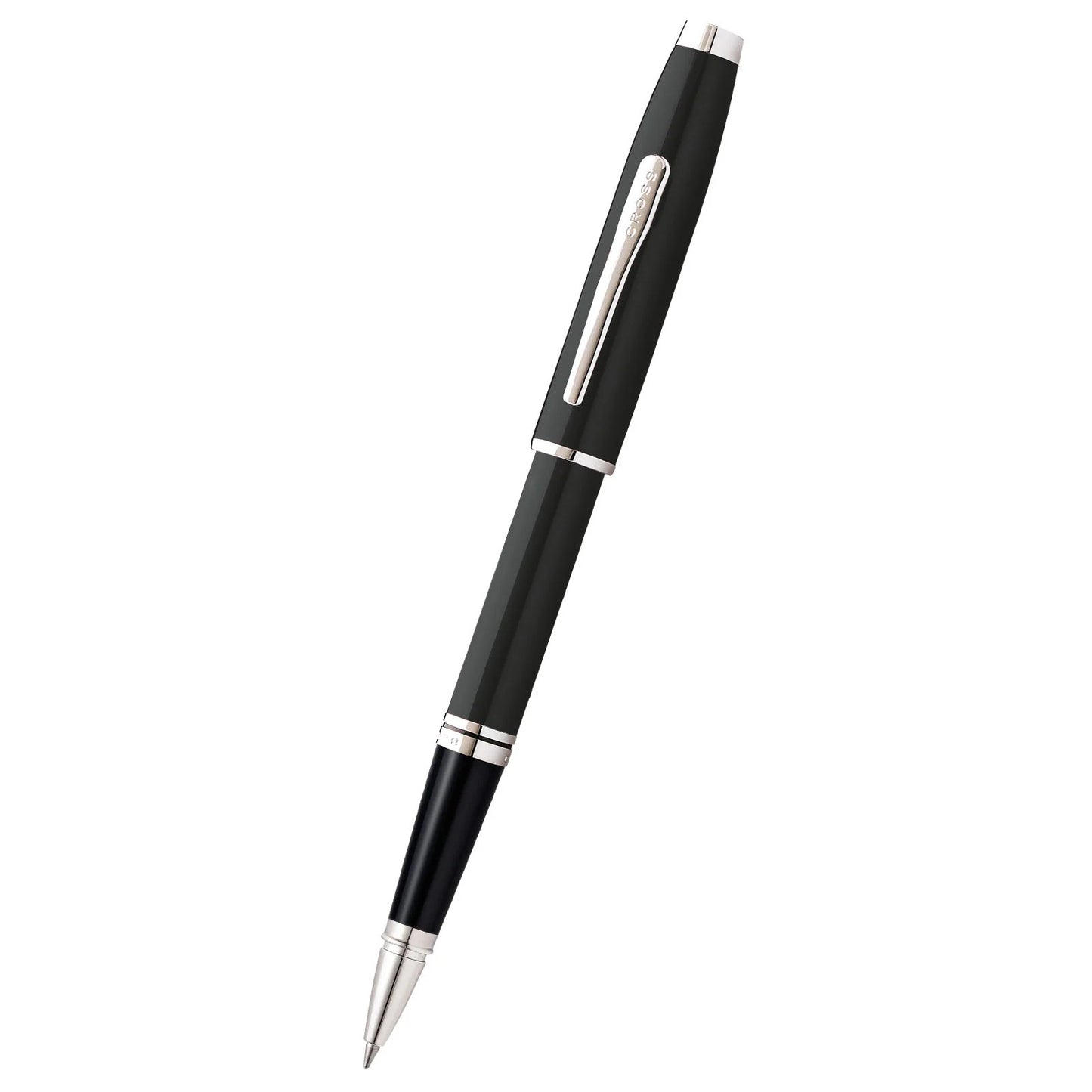 Coventry Black Lacquer with Polished Chrome Appointments Rollerball Pen