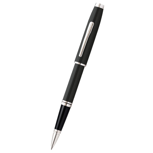 Coventry Black Lacquer with Polished Chrome Appointments Rollerball Pen