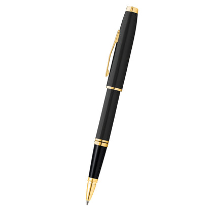 Coventry Classic Black Lacquer with Gold Tone Appointments Fine Nib Fountain Pen