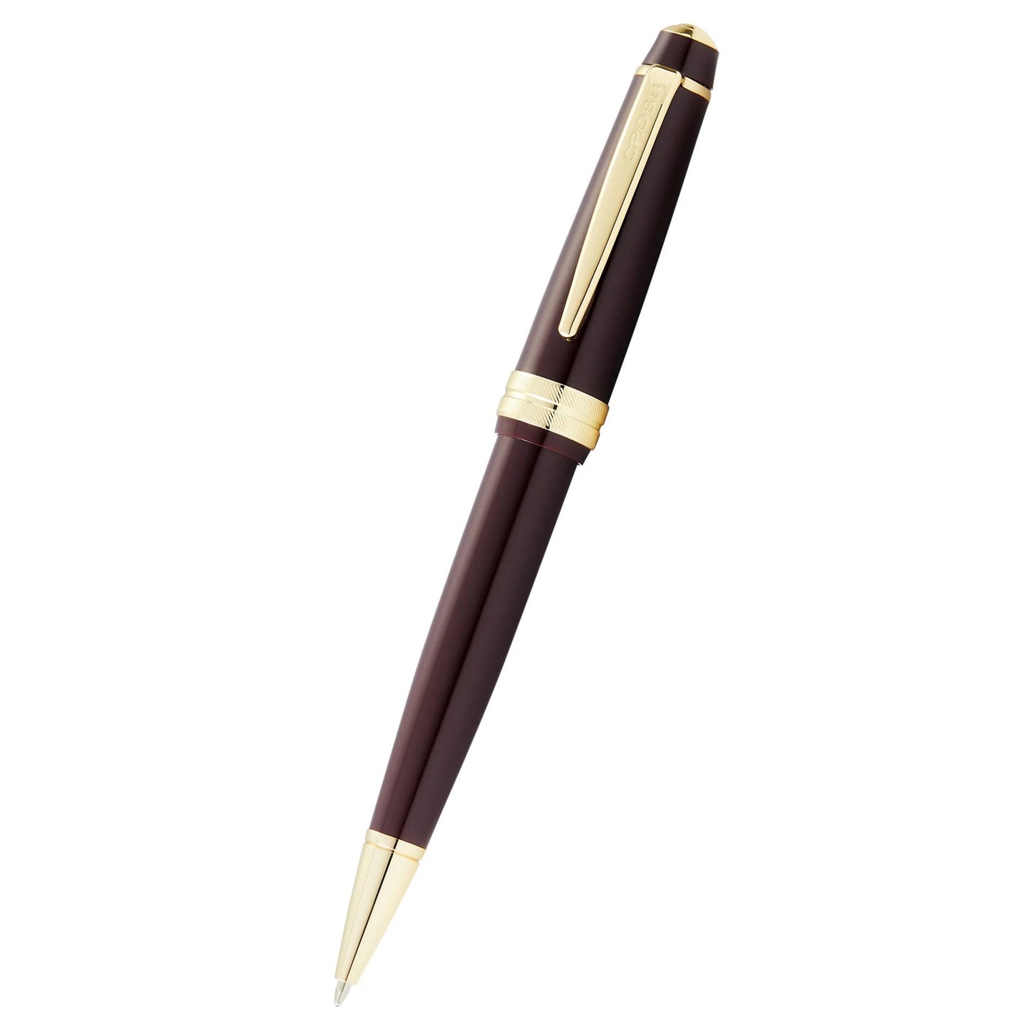 Cross Bailey Light™ Polished Burgundy Resin and Gold Tone Fine-Tip Ballpoint Pen