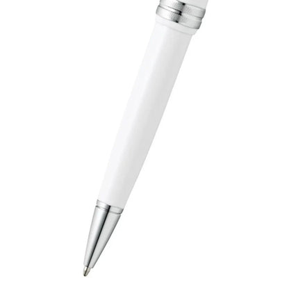 Cross Bailey Light™ Polished White Resin with Polished Chrome Appointments Fine-Tip Ballpoint Pen