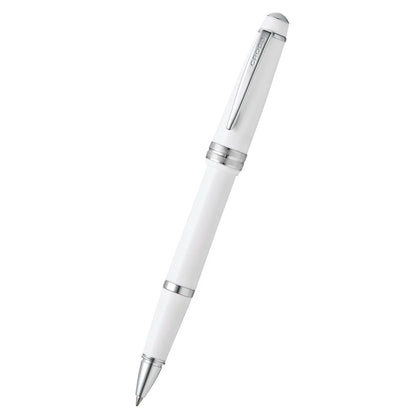 Cross Bailey Light™ Polished White Resin with Polished Chrome Appointments Fine-Tip Rollerball Pen