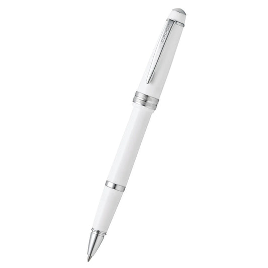 Cross Bailey Light™ Polished White Resin with Polished Chrome Appointments Fine-Tip Rollerball Pen