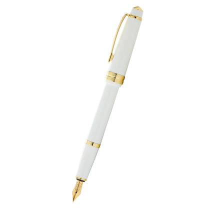 Cross Bailey Light™ Polished White Resin and Gold Tone Fine Nib Fountain Pen