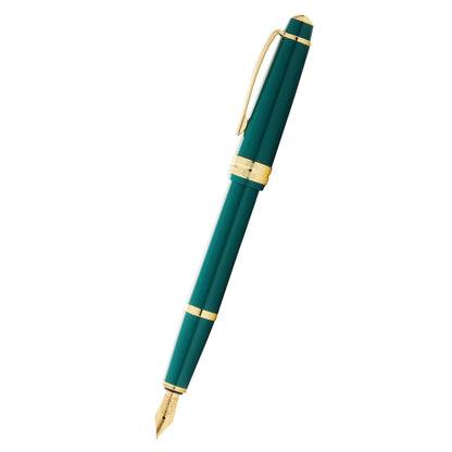 Cross Bailey Light™ Polished Green Resin and Gold Tone Fine Nib Fountain Pen